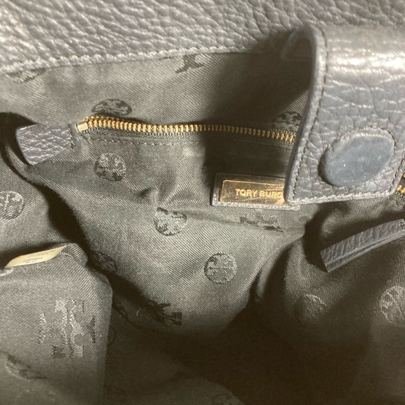 Tory Burch Black Leather Harper Tote Bag - Picture 9 of 11